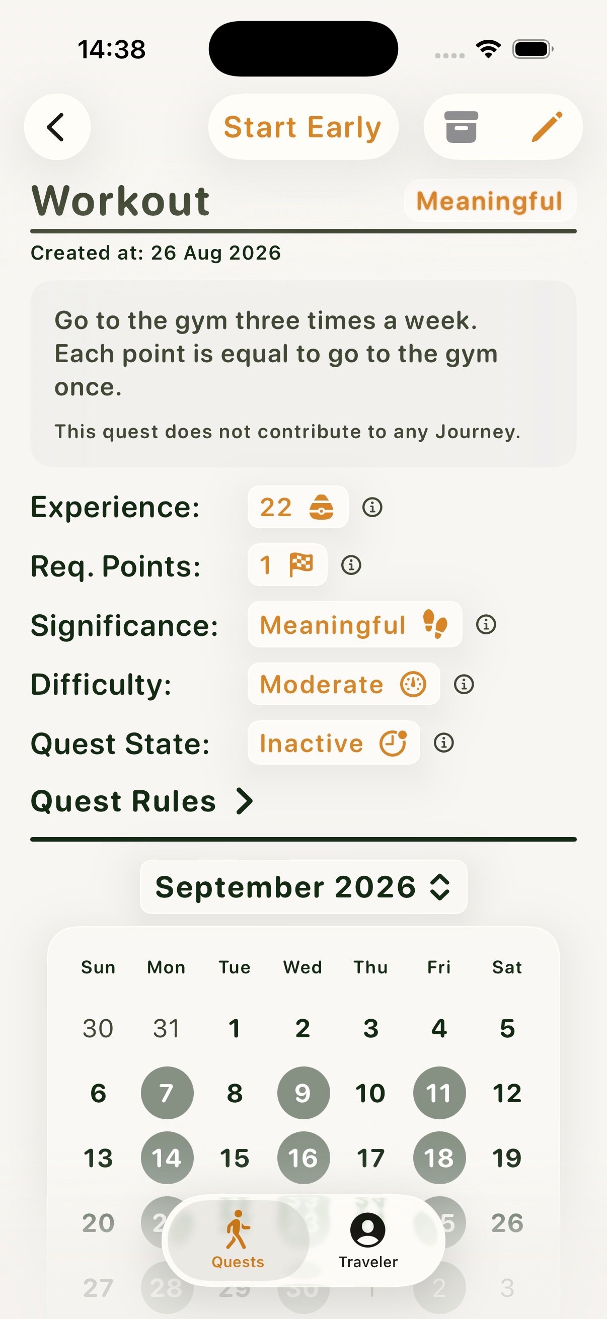 Telos app screenshot